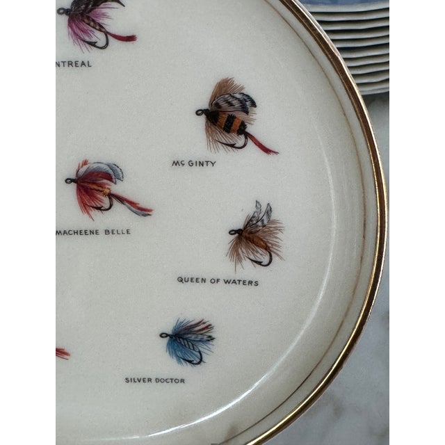 LastCHANCE!Vintage Fly Fishing Motif Wall Plate For Sale - Image 15 of 15