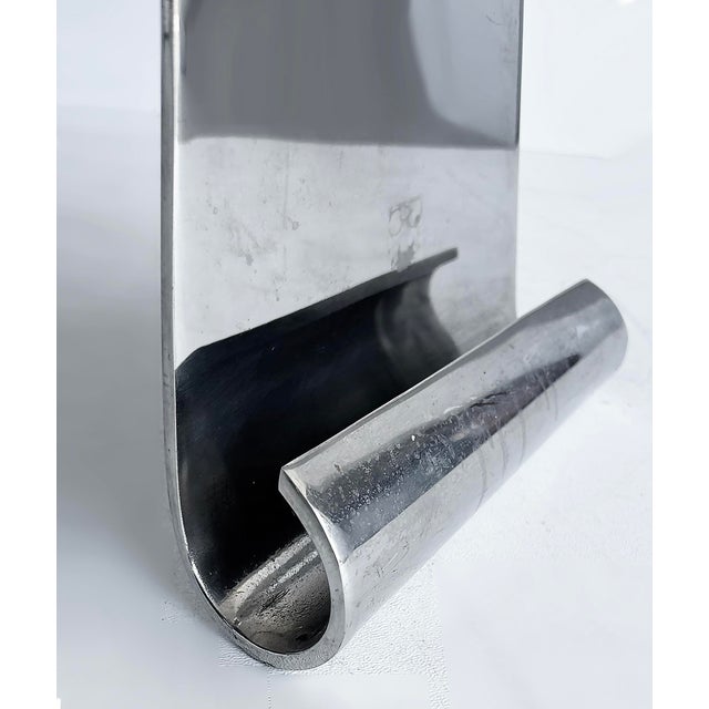 1980s Art Deco Style Lacquer, Stainless Steel Desk, Eugene Printz Style For Sale - Image 17 of 17
