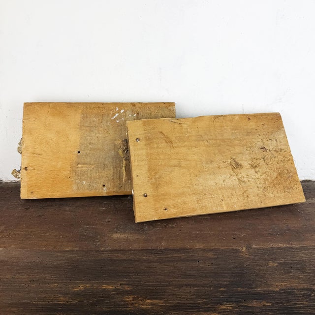 Baroque Italian Architectural Carved Wood Fragments, 1700s, Set of 2 For Sale - Image 10 of 12
