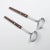 1960s WMF Cromargan Wood & Stainless-Steel Salad Servers Mid Century Modern Dansk For Sale - Image 5 of 11