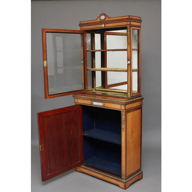 Antique Satinwood Cabinet, 1870s For Sale - Image 3 of 16