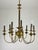 Art Deco 9-light brass chandelier, 1940s e14 lamps. Intact and in good condition, found in a noble apartment in my...