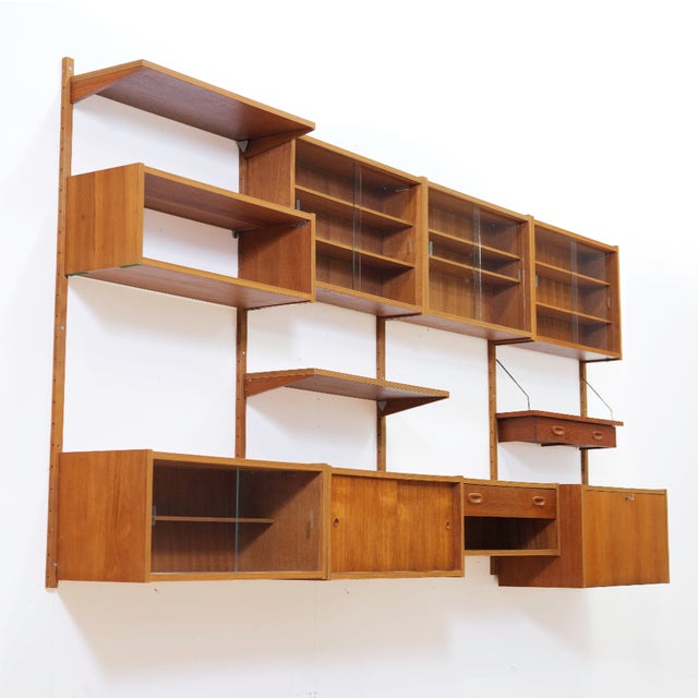 Danish Teak Modular Wall Unit by Peter Sorensen for Ps Systems, 1960s For Sale - Image 4 of 11
