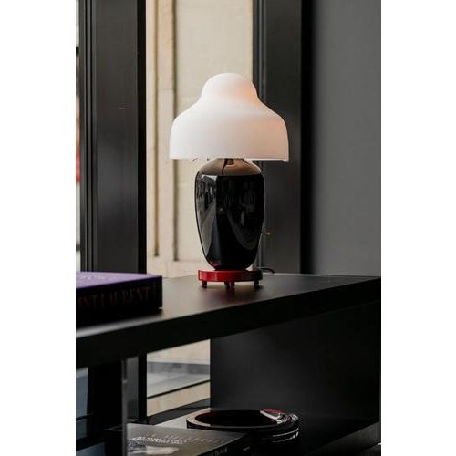 Chinoz Green Ocre Base Table Lamp by Jaime Hayan for Parachilna For Sale - Image 12 of 13