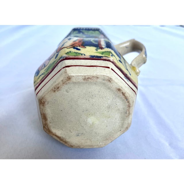 Antique 1820s Staffordshire Pearlware "The Duenna" Mask Jug Pitcher For Sale - Image 10 of 18