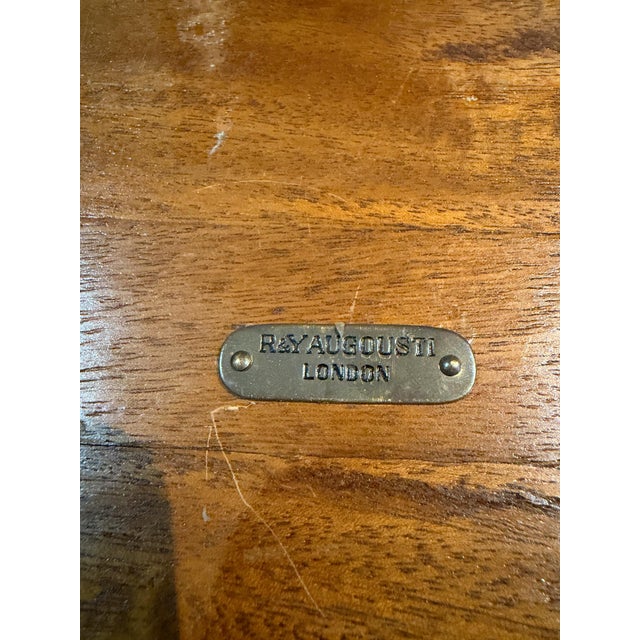 Vintage Parchment Vanity Stool or Bench Designed by R & Y Augousti For Sale - Image 13 of 13