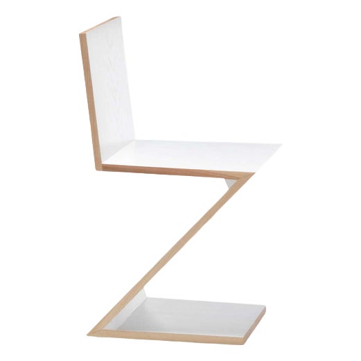 Mid-Century Modern Zig Zag Chair by Gerrit Rietveld for Cassina For Sale