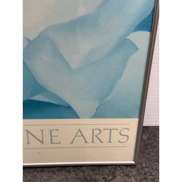 Georgia O'Keeffe "White Rose With Larkspur No. 2" Poster, Framed For Sale - Image 12 of 12