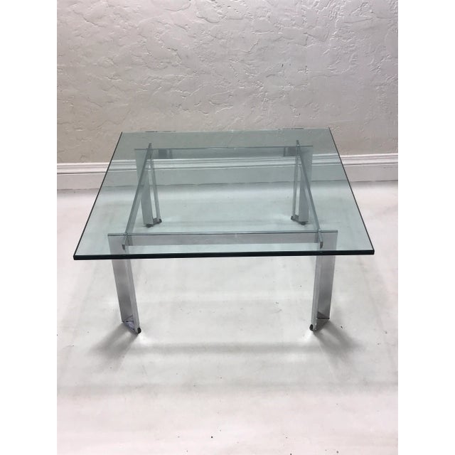 A Jame Howell Contemporary high end square coffee table, original from the 1970s. Produced by Tri-Mark Designs,...