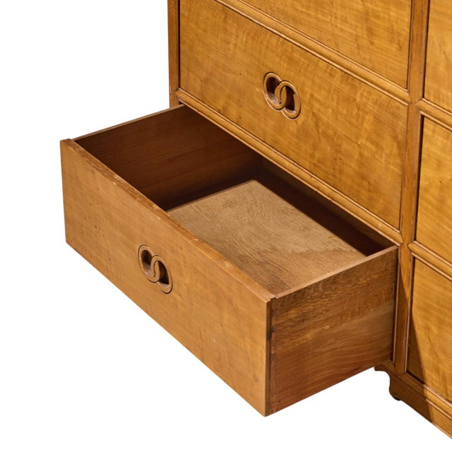 Michael Taylor for Baker Mid Century 9 Drawer Mahogany Lowboy Dresser For Sale In Chicago - Image 6 of 8