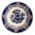 Antique Chinoiserie Style Flow-Blue Plate For Sale