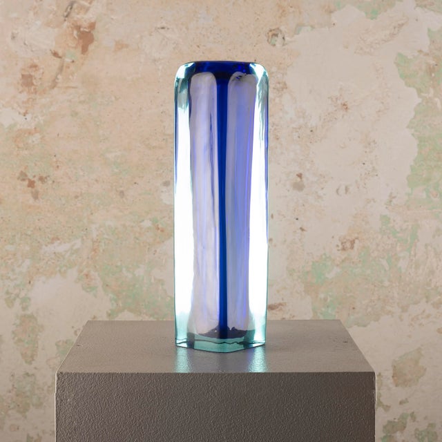 Mid-Century Modern Sommerso Murano Glass Vase from Cenedese, 1960s For Sale - Image 3 of 10