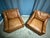 Brown leather Ralph Lauren chairs