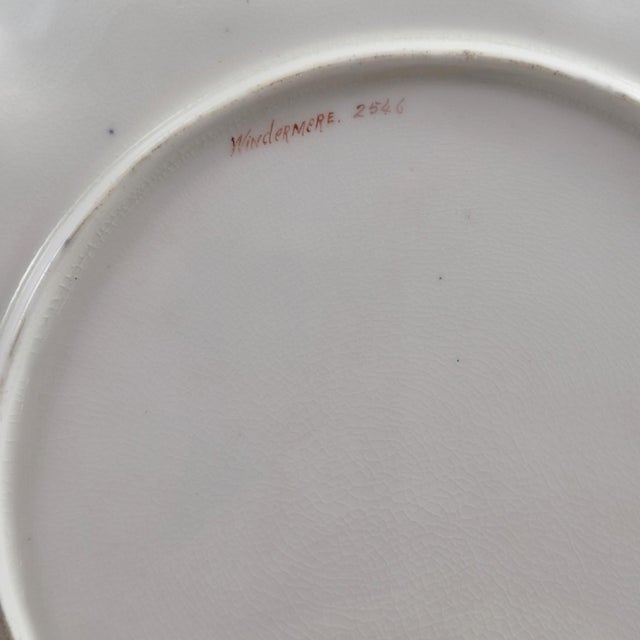 Porcelain View Service Plates by J. J. Birbeck for Aynsley, 1888, Set of 4 For Sale - Image 11 of 18