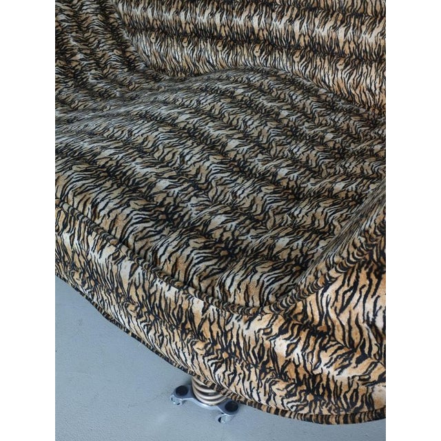 Postmodern Large Postmodern Animal Print Sofa, Germany, 1990s For Sale - Image 3 of 10