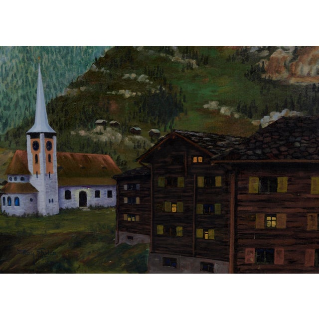 Under the Matterhorn - Acrylic on Canvas For Sale - Image 4 of 6