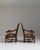 Pair of 19th Century French Dark Brown Louis XIII Upholstered Throne Armchairs For Sale - Image 9 of 14