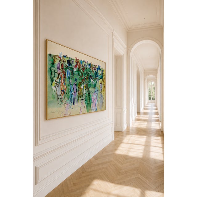 Raoul Dufy La Pelouse Colorful Equestrian Fine Art Print by Raoul Dufy — 16" X 12" For Sale - Image 4 of 8