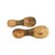 African Early 20th Century Dogon Pair of Carved Wooden Shoes Women's Size 8 Mali For Sale - Image 3 of 6