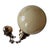 Art Deco Marbled Glass Globe Pendant Lamp, in Very Good conditions. Designed 1920 to 1949 Up to 250V (Europe/UK...