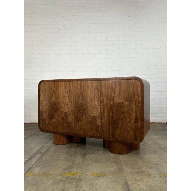 Clover Credenza in Natural Walnut For Sale - Image 11 of 13