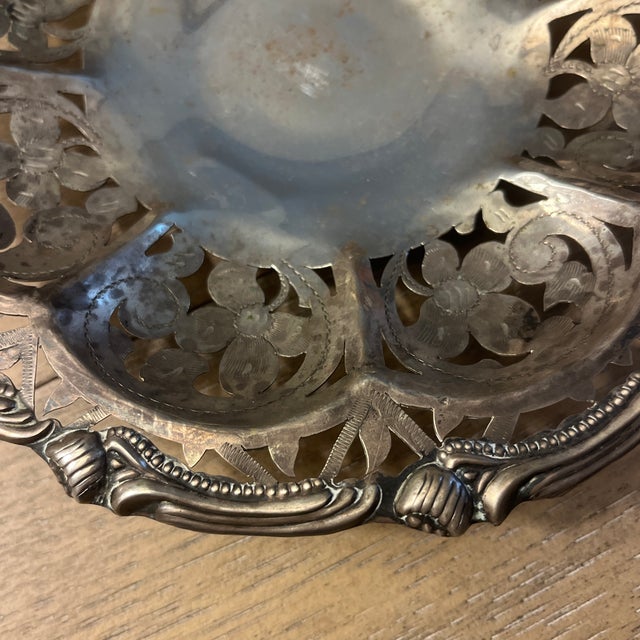 Early 20th Century Antique Sterling Silver Plate For Sale - Image 5 of 7