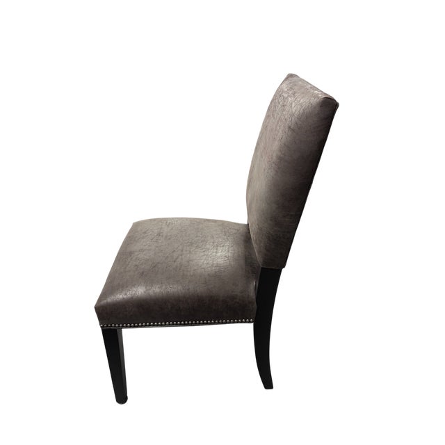 Brown Arhaus Torino Dining Chairs - A Pair For Sale - Image 8 of 14
