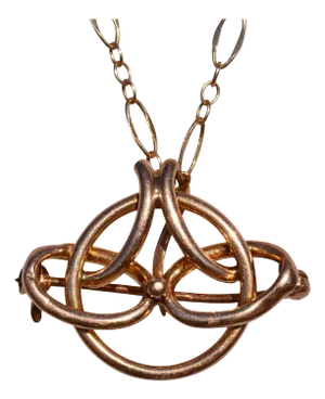 The Deanville: Rose Gold Brooch Pendant Combination