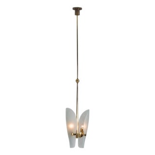 Model 1636 Pendant Lamp by Max Ingrand for Fontana Arte, Italy, 1960 For Sale