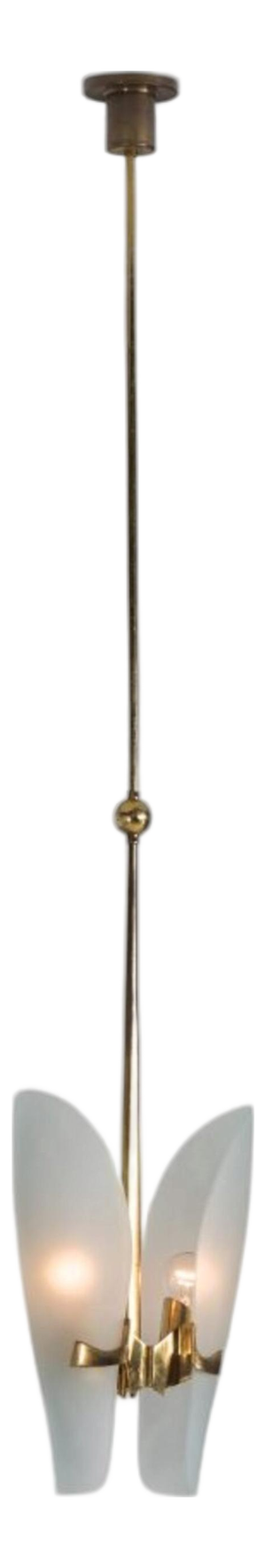 Model 1636 Pendant Lamp by Max Ingrand for Fontana Arte, Italy, 1960
