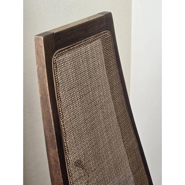 Wood Set of 4 Mid-Century Cane Back Dining Chairs For Sale - Image 7 of 12