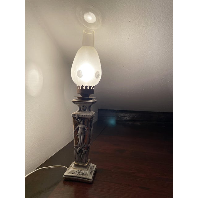 Beige Ceramic Lamp from Capodimonte, 1950s For Sale - Image 8 of 13