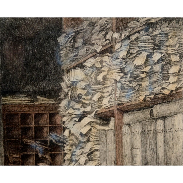 Victorian A Breach of Promise - Hand Colored Etching on Paper 1900 Victorian by James Dobie For Sale - Image 3 of 9