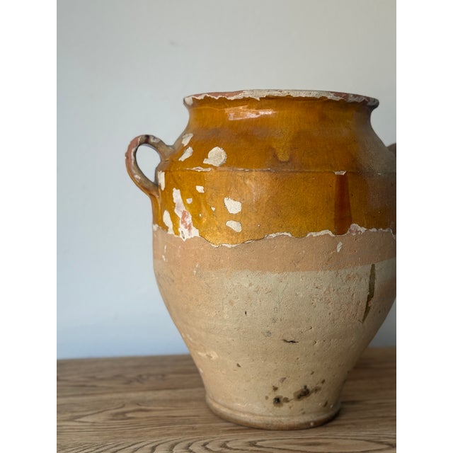 Tan Extra Large French Confit Pot For Sale - Image 8 of 8