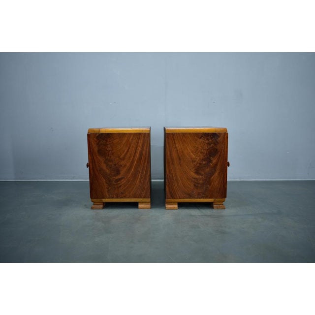 Art Deco Bedside Tables, Czechoslovakia, Set of 2 For Sale - Image 13 of 18