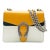 Yellow Beige Navy Tricolour Leather Mini Dionysus For Sale
