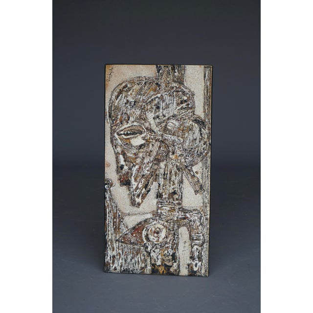 Georges Ebrin Adingra, Composition, 1975, Mixed Media For Sale - Image 9 of 9