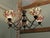 1960s Large 5-Branch Chandelier in the style of Tiffany, 1960 For Sale - Image 5 of 7