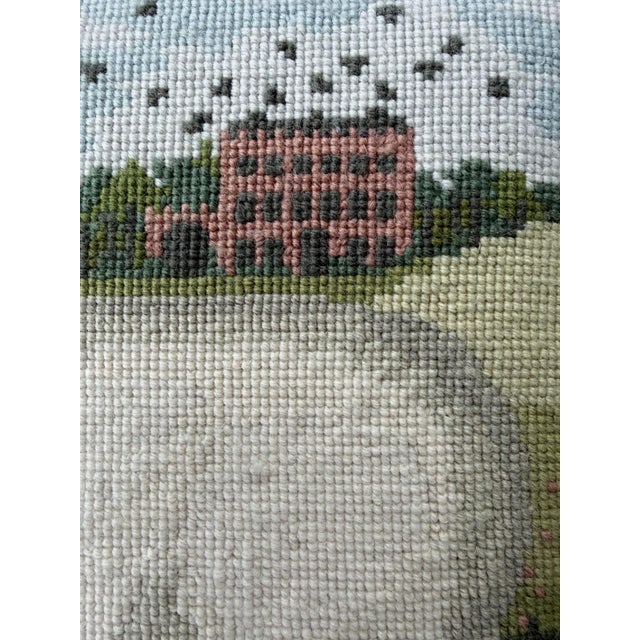 Custom Framed Hand-Embroidered English Country Needlepoints – Set of Four For Sale In New York - Image 6 of 18