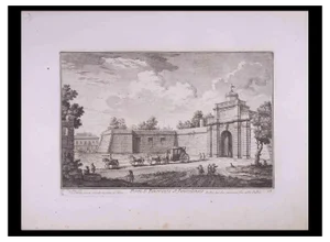 Giuseppe Vasi, Porta Angelica, Etching, Late 18th Century
