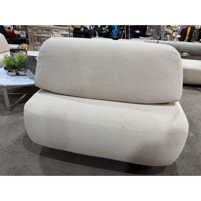 Modern Restoration Hardware "Isola" Armless Chair For Sale - Image 3 of 6