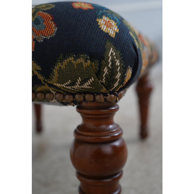 Stickley Tufted Leopold Chair & Ottoman Stool For Sale - Image 17 of 18
