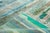 Abstract Striped Horizon Hand-Knotted Wool Rug | 9'11" X 7'1" | One of a Kind For Sale - Image 4 of 8