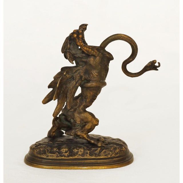 Art Nouveau Bronze Mythical Creature, 1890s For Sale - Image 4 of 7