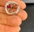 Ruby Red 4 Carat Natural Ruby and Diamond 18 Karat White Gold Cocktail Ring For Sale - Image 8 of 18