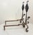 Metal Rare Antique 19th Century Hand Wrought Iron Fireplace Firedogs Black Andirons For Sale - Image 7 of 13