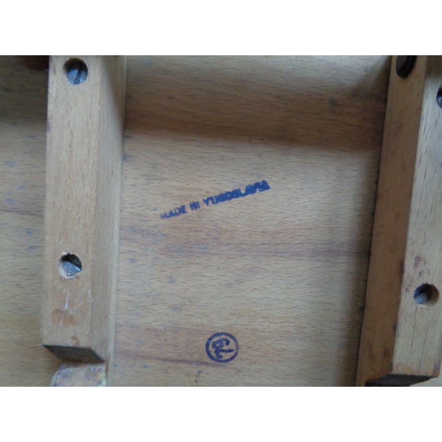 Mid 20th Century Mid-Century Folding Wooden Child's Stool or Seat, Yugoslavia For Sale - Image 5 of 5