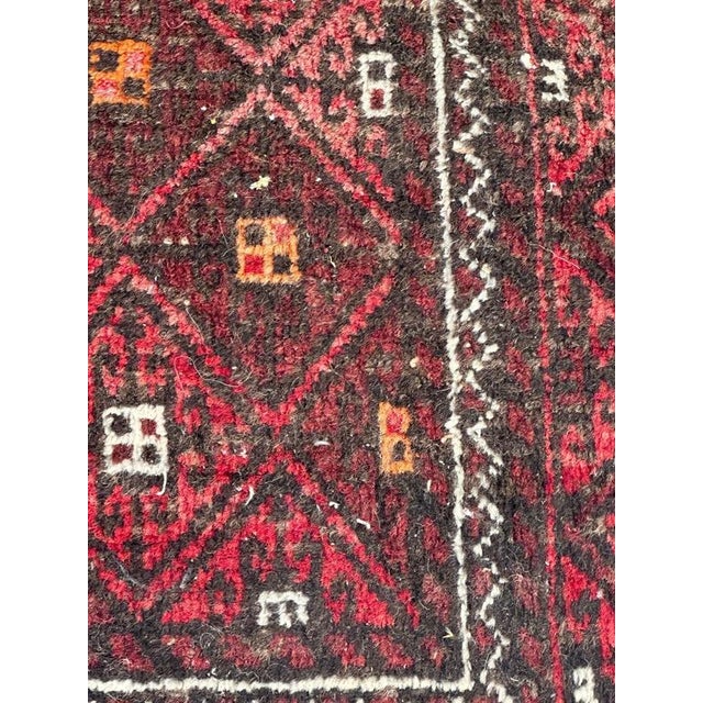 1950s Mid-Century Turkmen Baluch Rug, 1950s For Sale - Image 5 of 18