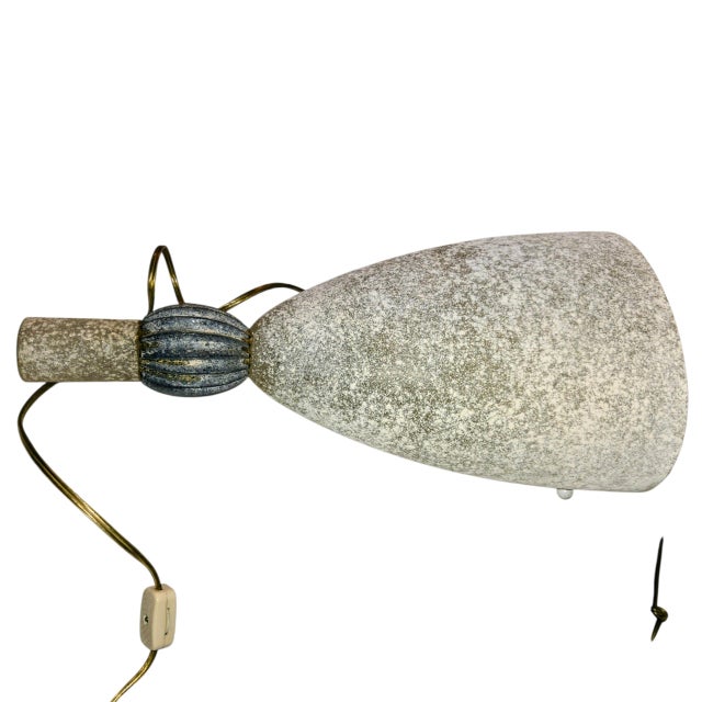 White 1980s Italian Seguso Murano Frosted Glass Wall Lamp For Sale - Image 8 of 11