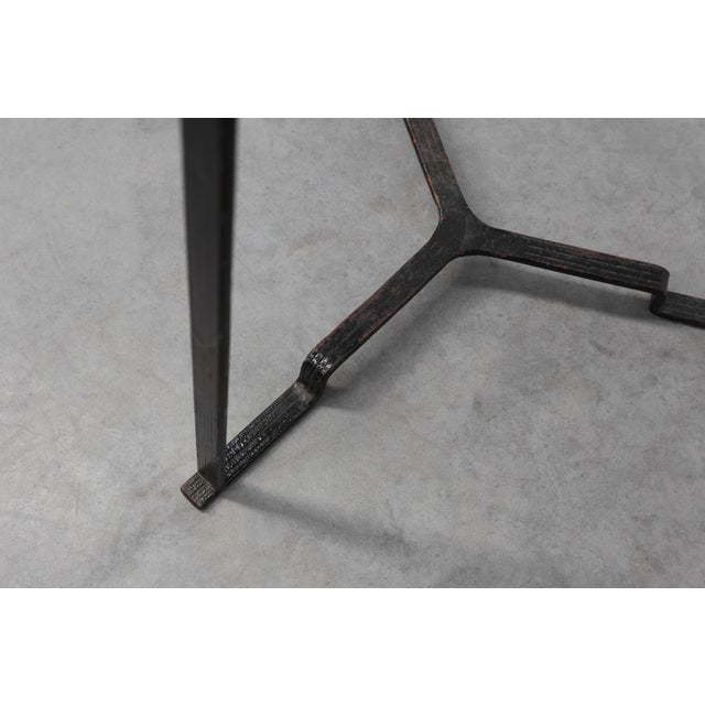 Art Nouveau Console in Metal with Copper Plate in the style of Gustave Surrurier Bovy, 1890s For Sale - Image 10 of 15